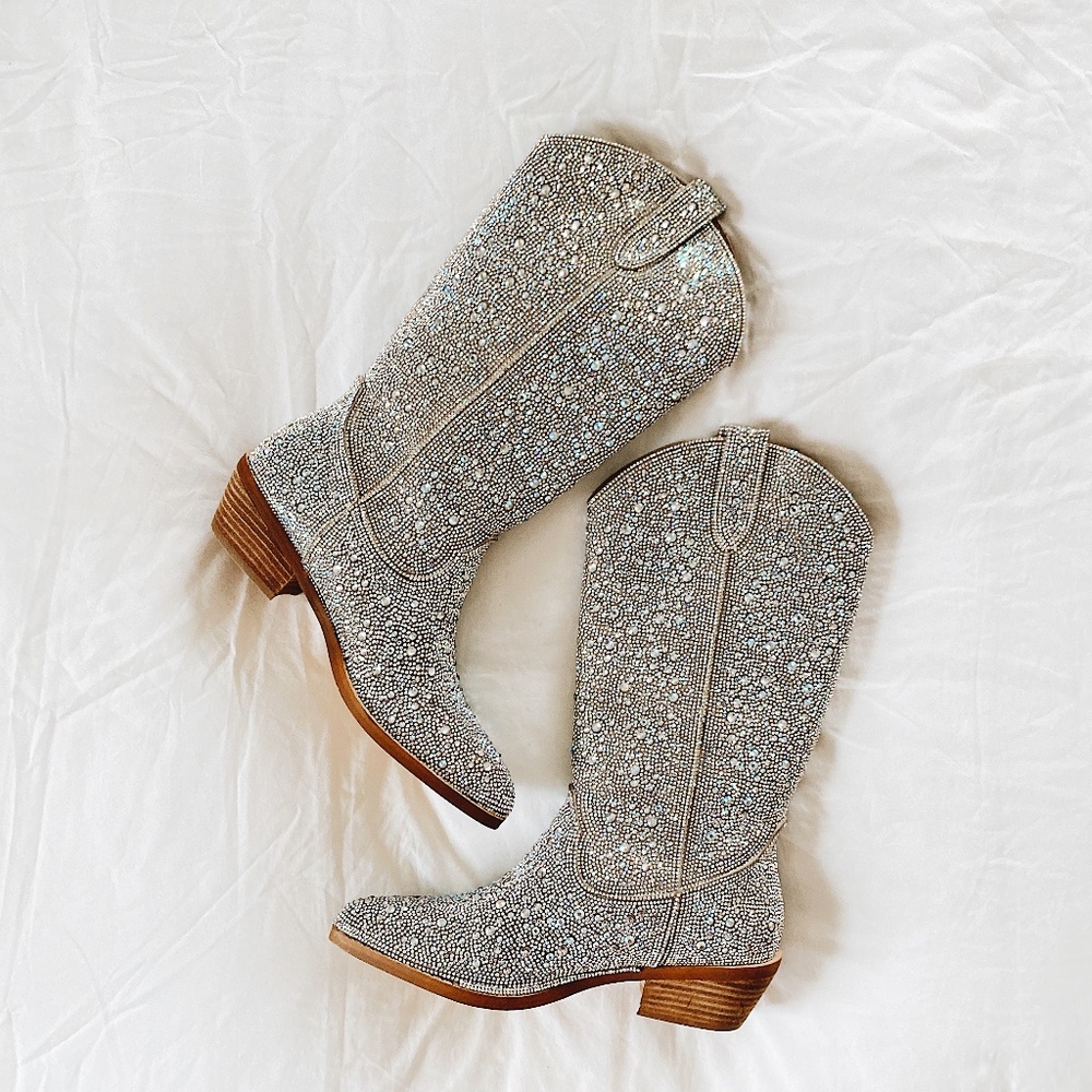 Madden Girl Redford Rhinestone Western Boots